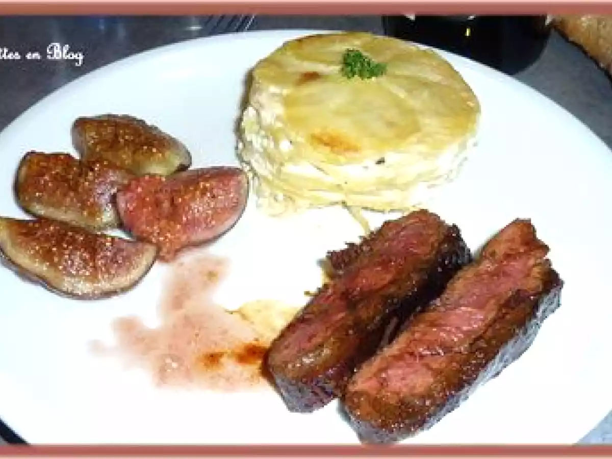 MAGRET DE CANARD AUX FIGUES ET AU MIEL