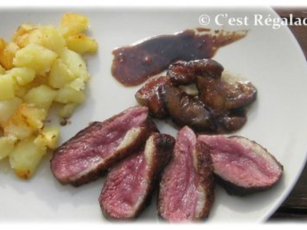 Recette de magret de canard aux figues rôties