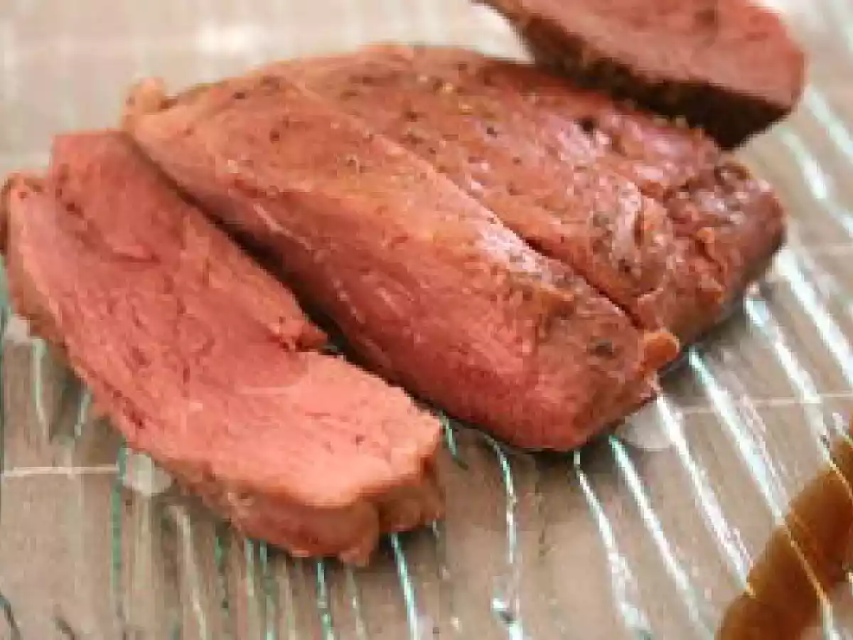 Magret de canard et sa purée truffée
