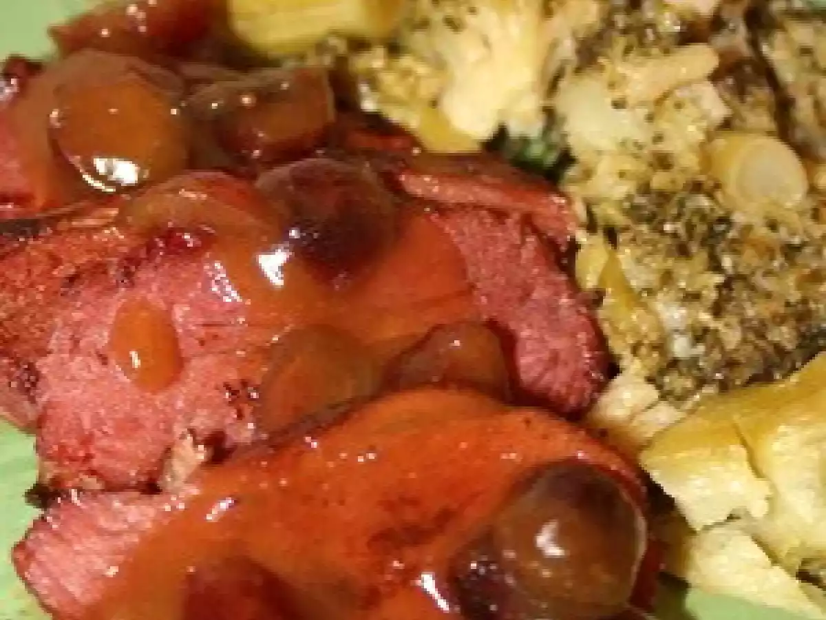 Magret de canard et sa sauce miel/pain d'épices - photo 3