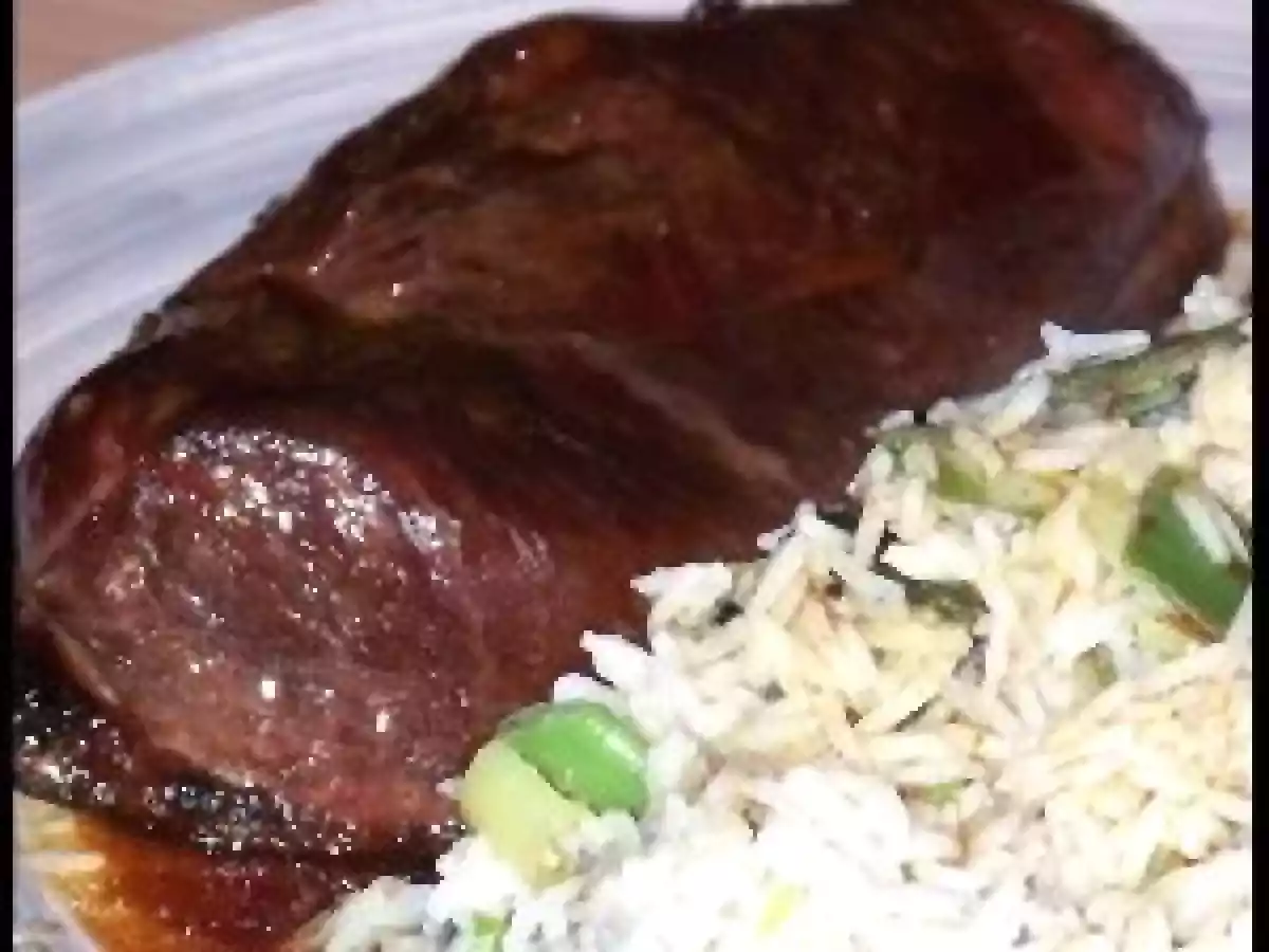 Magret de canard laqué aux épices