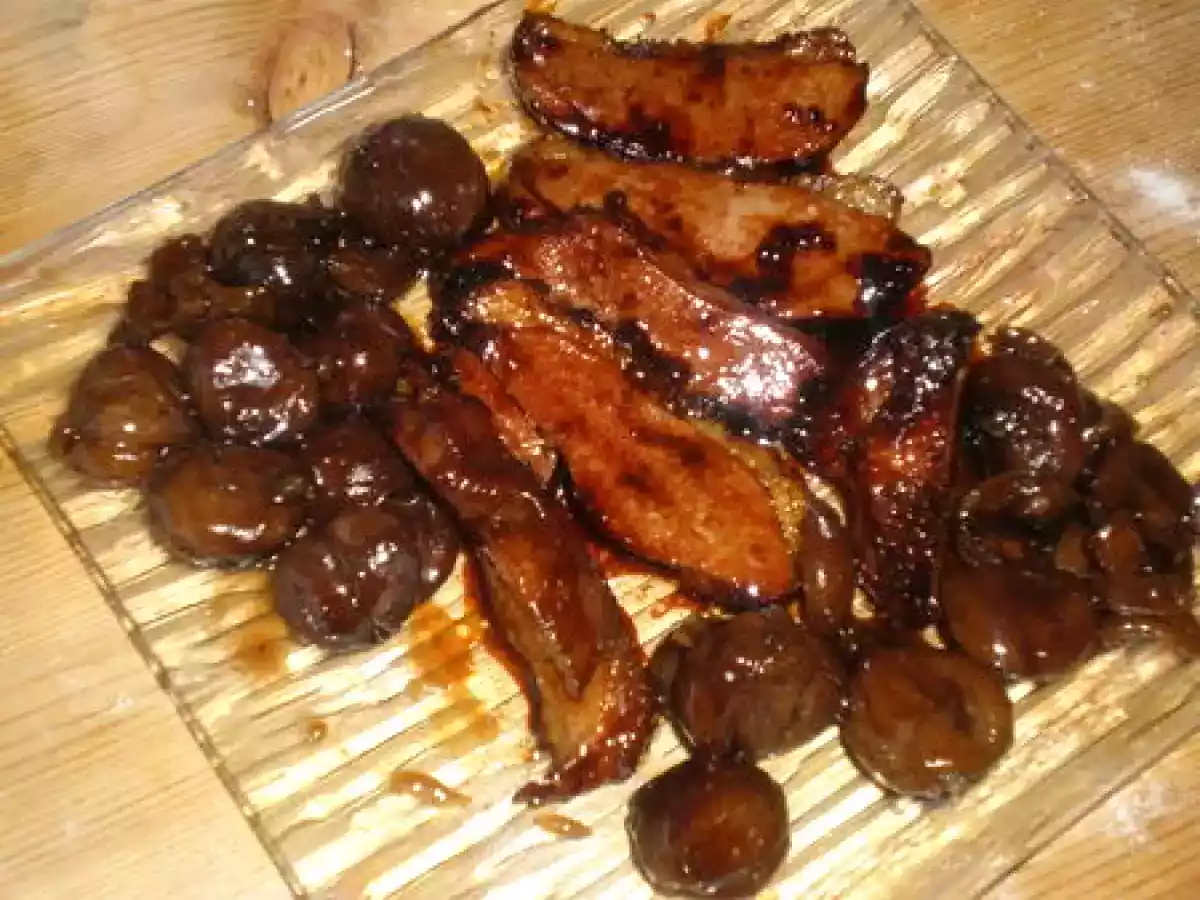 MAGRET DE CANARD LAQUE ET MARRONS CARAMELISES