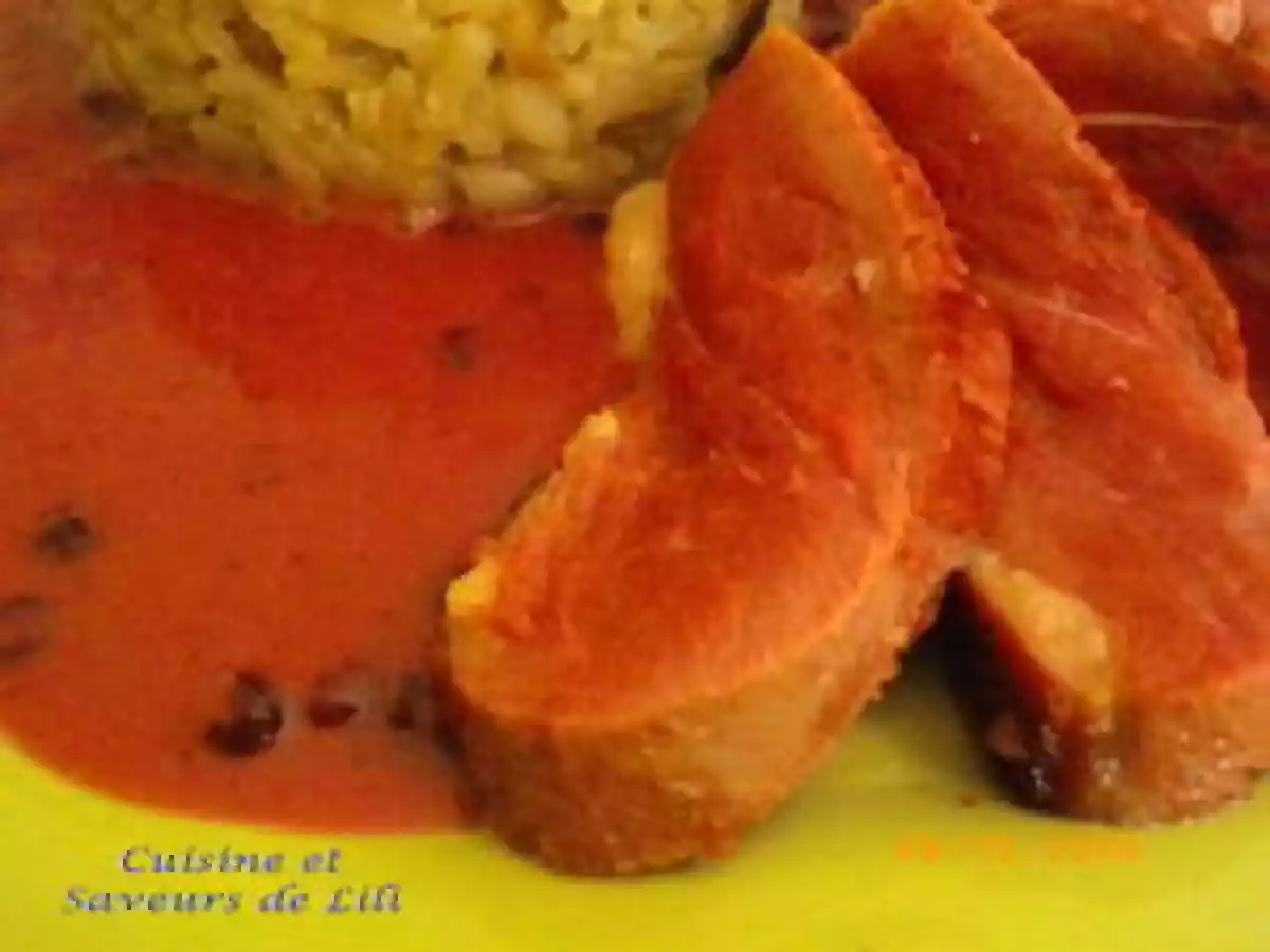 Magret de canard sauce aux Airelles