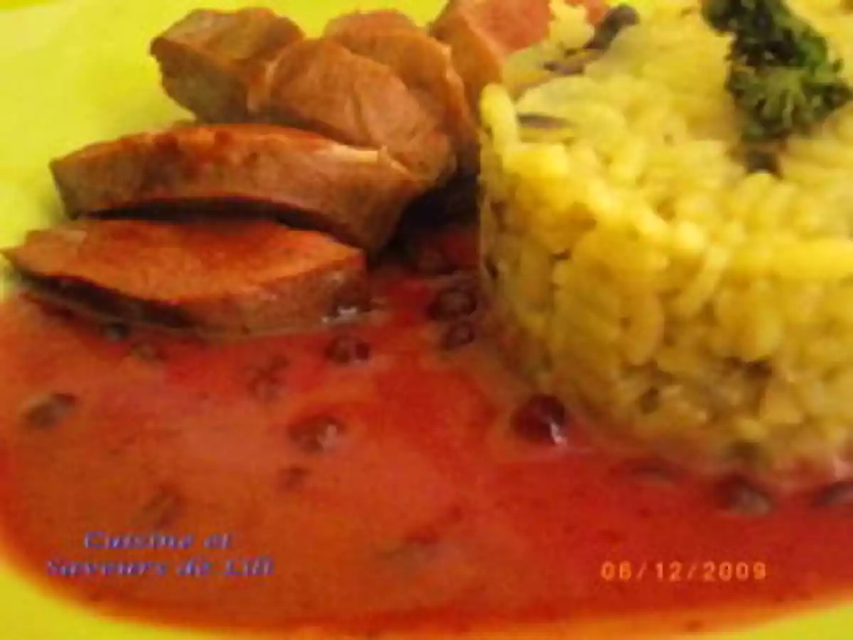 Magret de canard sauce aux Airelles - photo 3