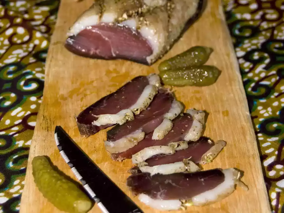 Magret de canard séché façon biltong