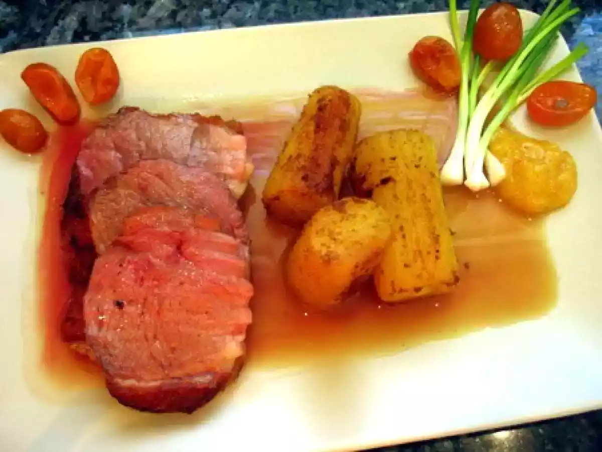 Magret grillé, navet à la gentiane et purée de kumquats - photo 5