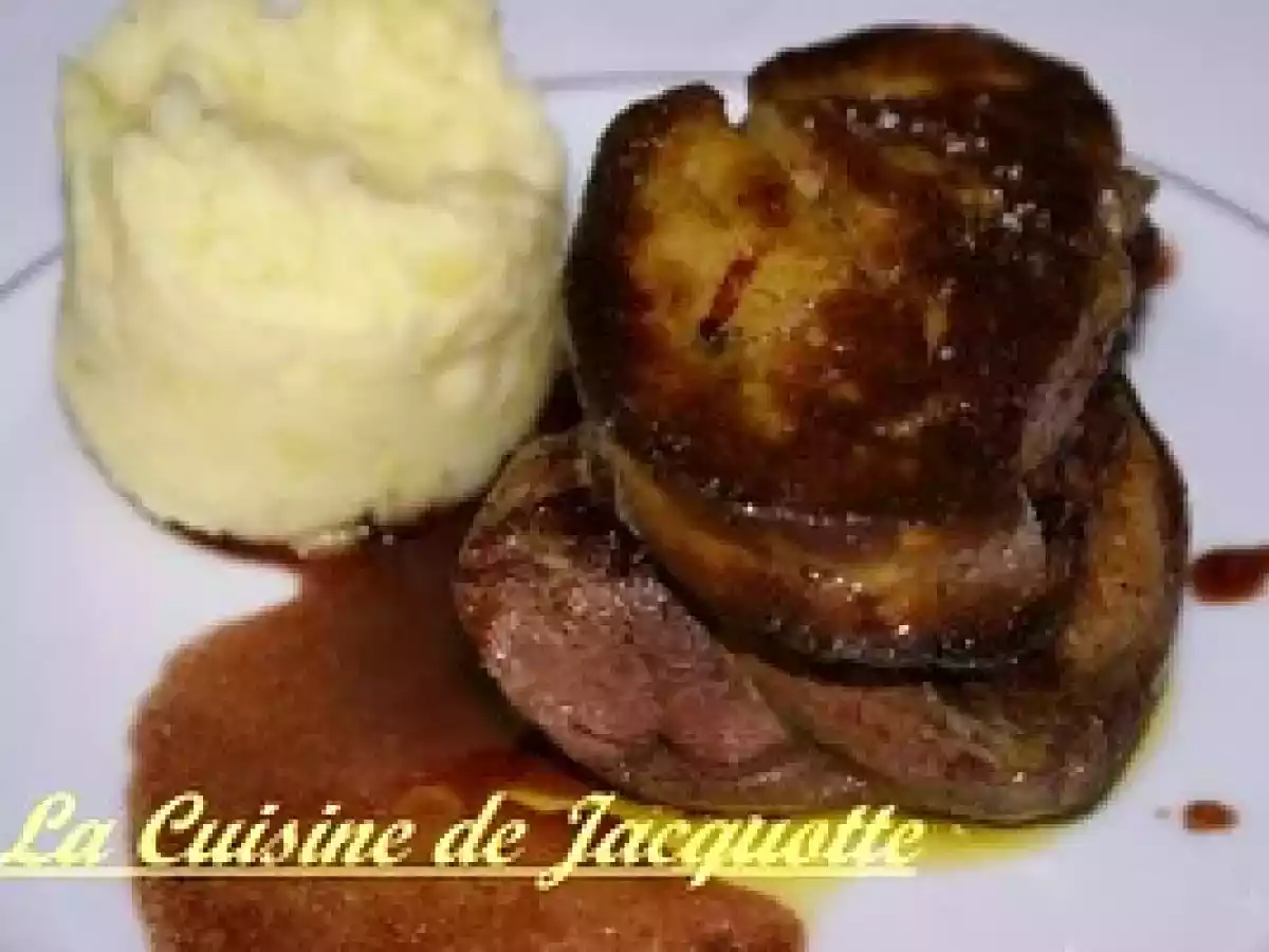 MAGRET ROSSINI, PUREE MAISON ET REDUCTION DE PORTO