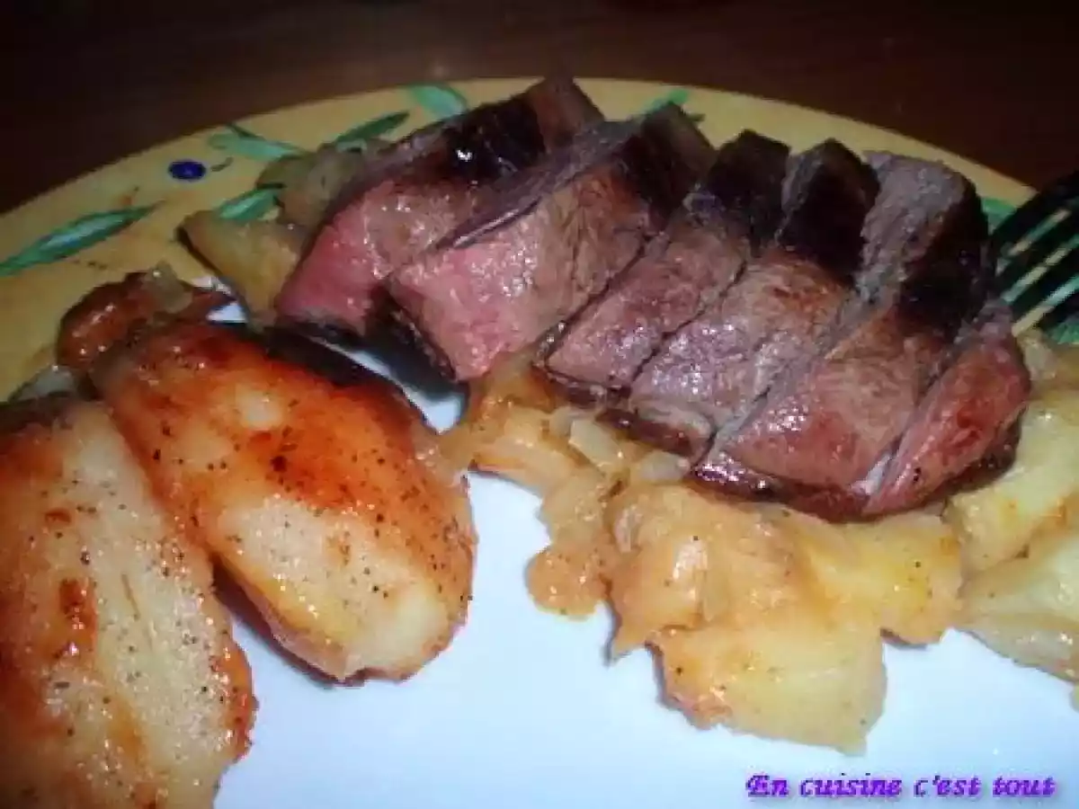 Magrets de canard aux coings