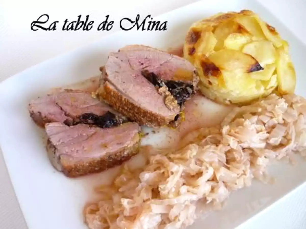 Magrets farcis au foie gras et pruneaux ( cuisson four vapeur )