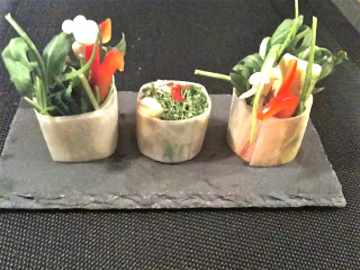 Maki de salade et sa sauce au daikon