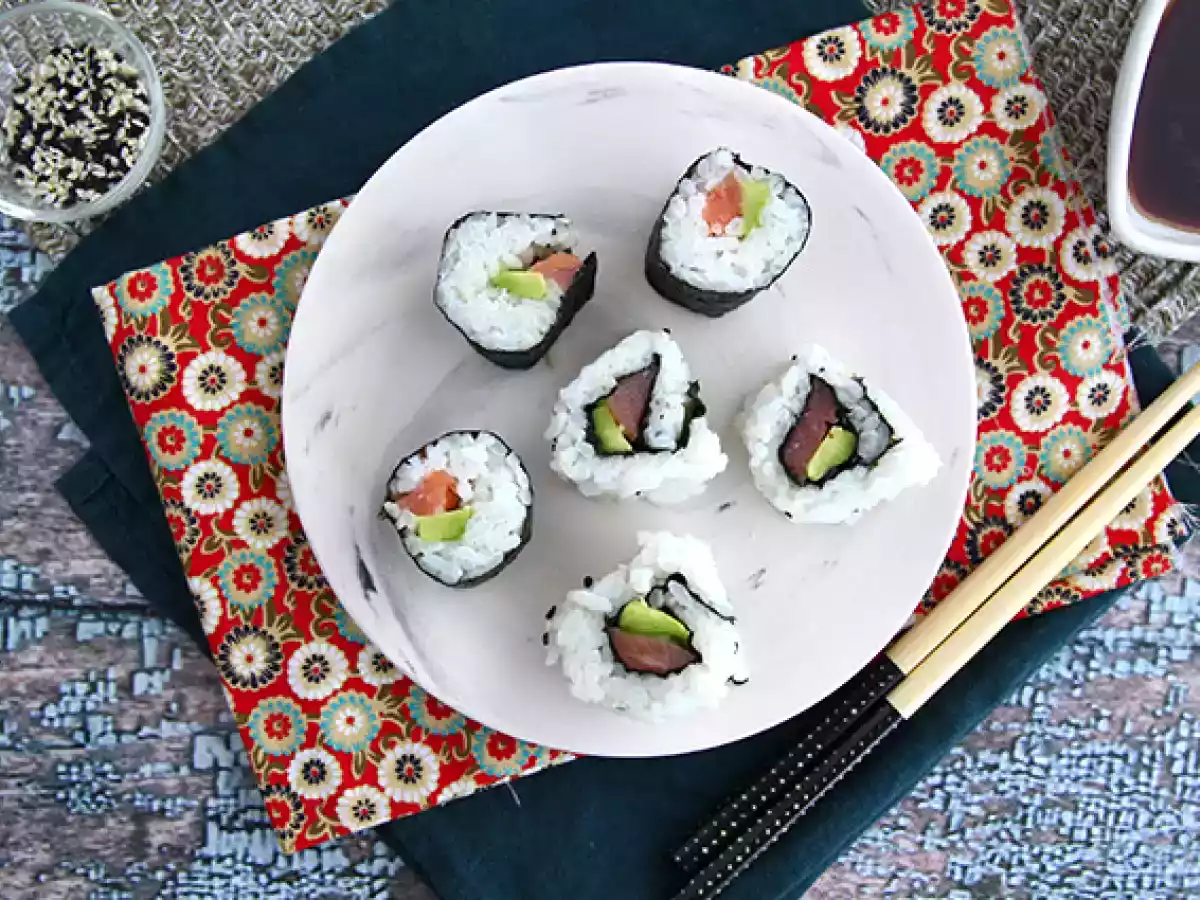 Makis au saumon fumé et avocat - photo 3