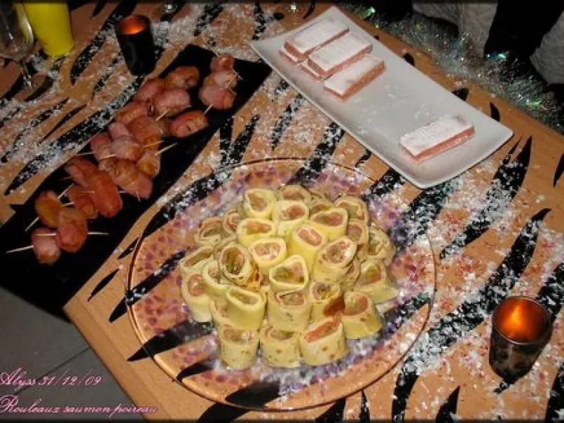 Makis de crêpe au saumon, poireau et crème citronnée, photo 3