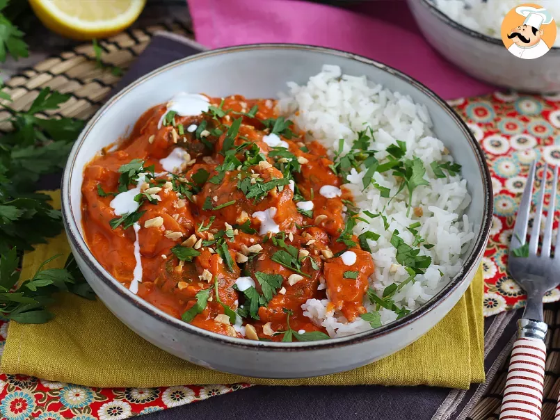 Malai Kofta vegan: boulettes de pois chiches et sauce tomate/coco à l'indienne