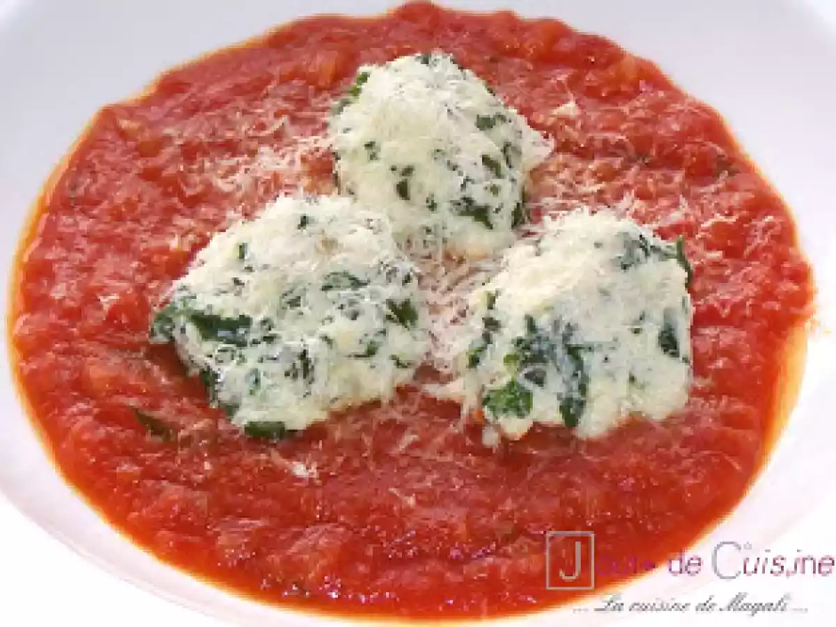 Malfatti à la ricotta et aux épinards