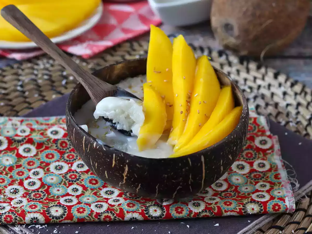 Mango sticky rice, le dessert Thaïlandais super réconfortant