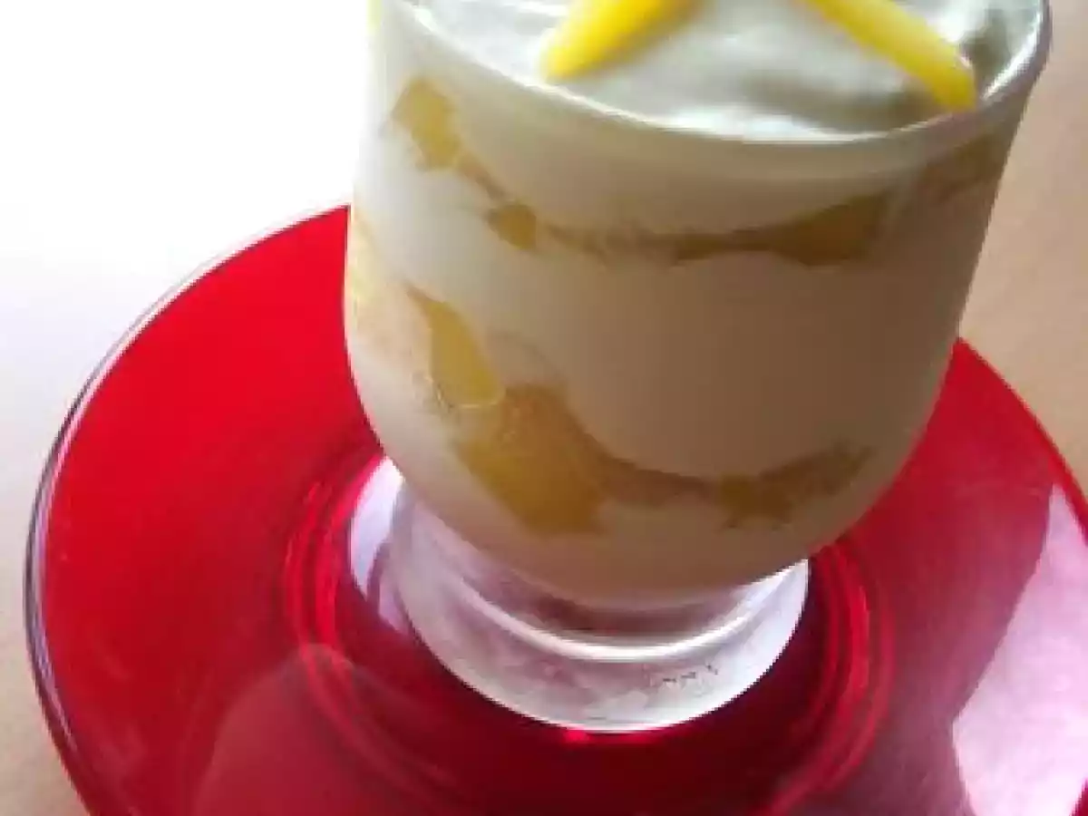 Mangue avec crème à la mascarpone