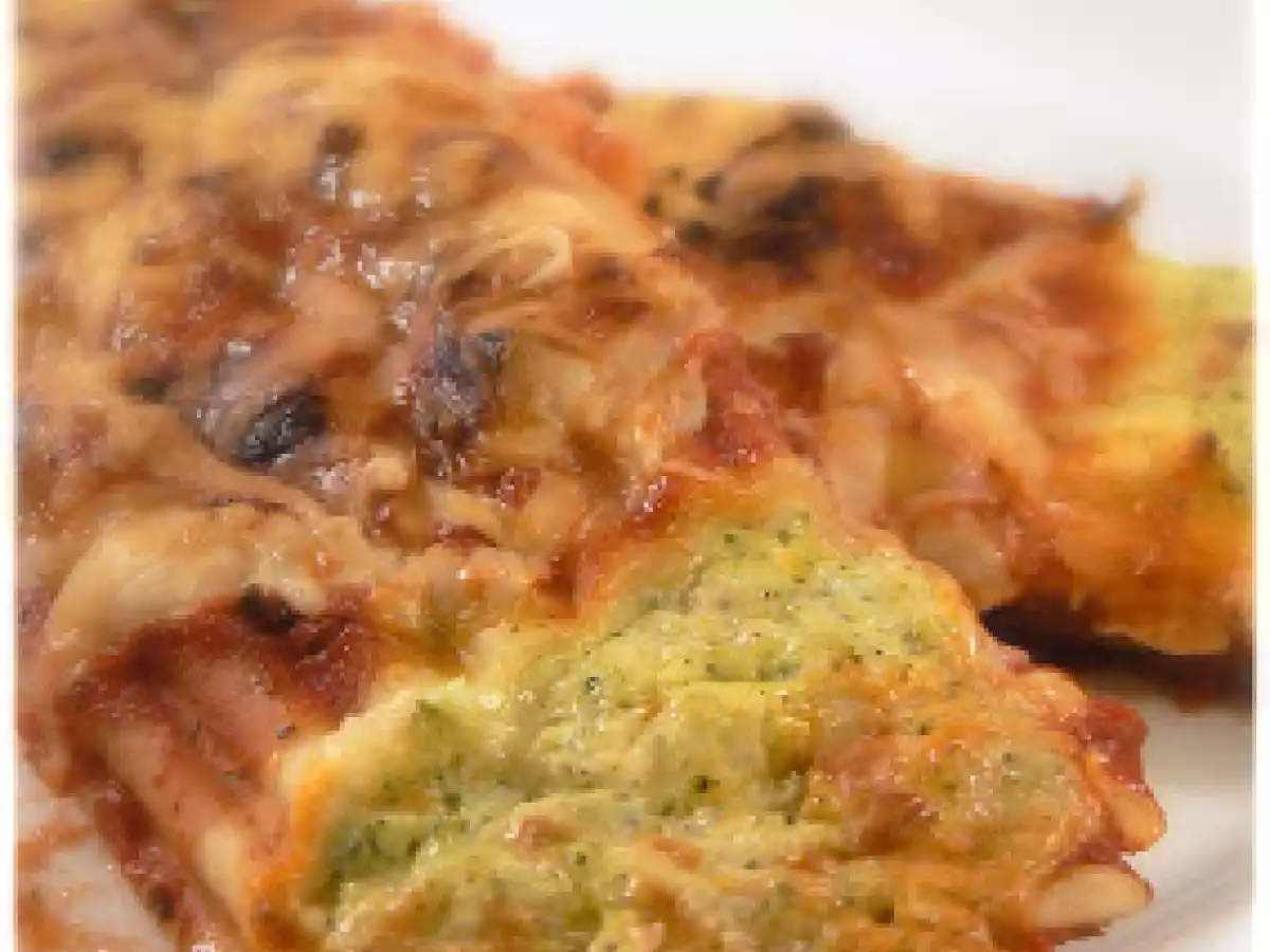 Manicotti aux 3 fromages et au brocoli