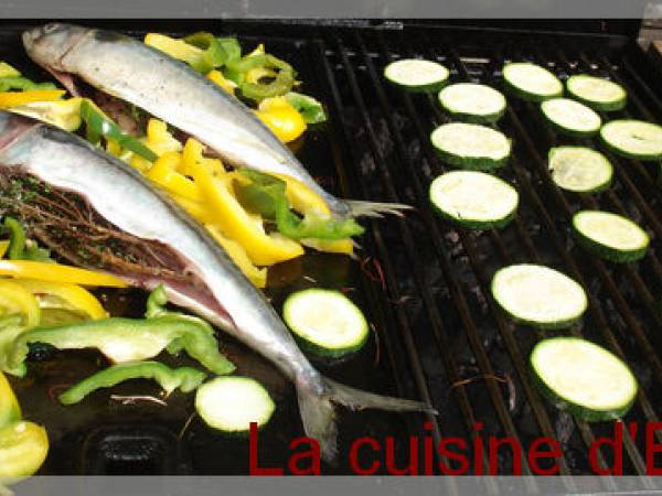 Maquereaux à la plancha et légumes du soleil