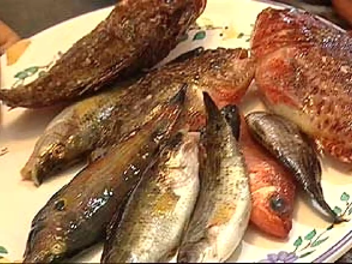 Maquereaux grillés à l'huile d'olive