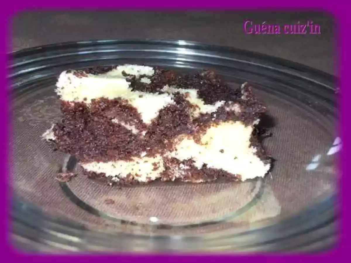 Marbré chocolat au micro ondes