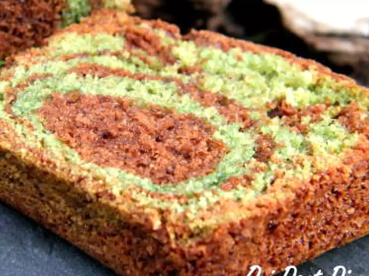 Marbré chocolat / pistache - photo 2