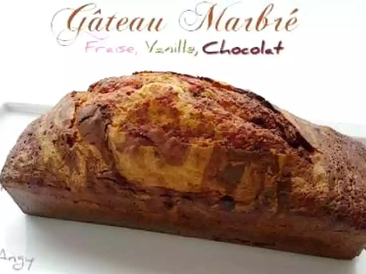 Marbré fraise vanille chocolat - photo 2