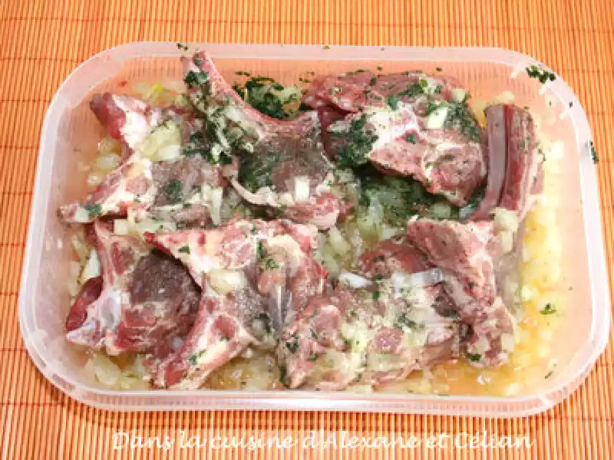 Marinade pour Côtes d'Agneau au Barbecue