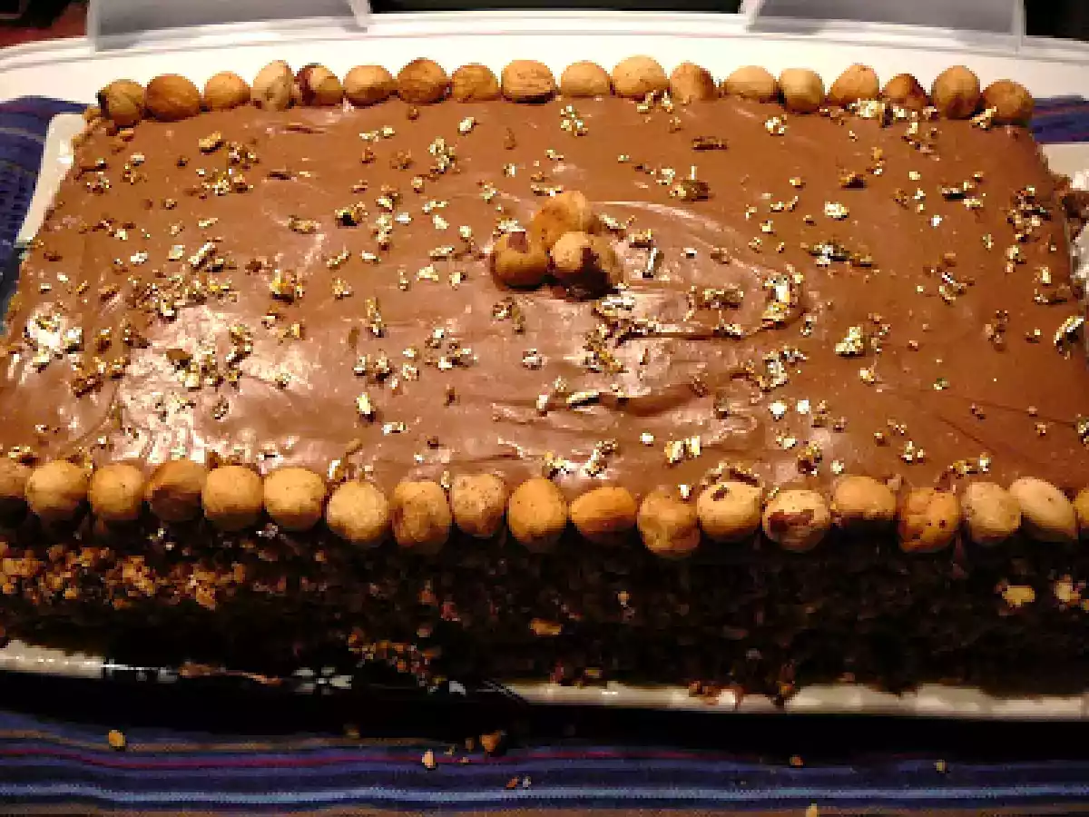 Marjolaine aux noisettes, au caramel et au chocolat - photo 2