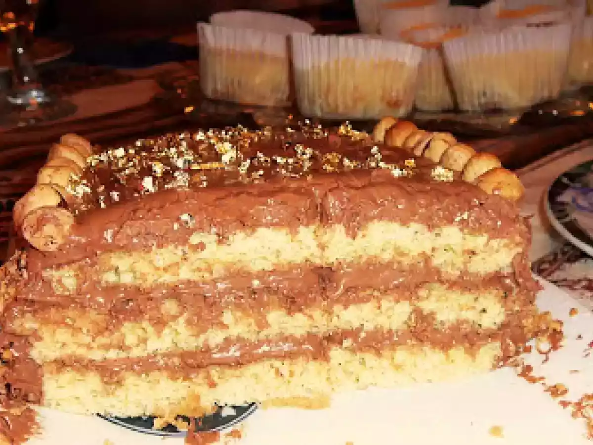 Marjolaine aux noisettes, au caramel et au chocolat - photo 3