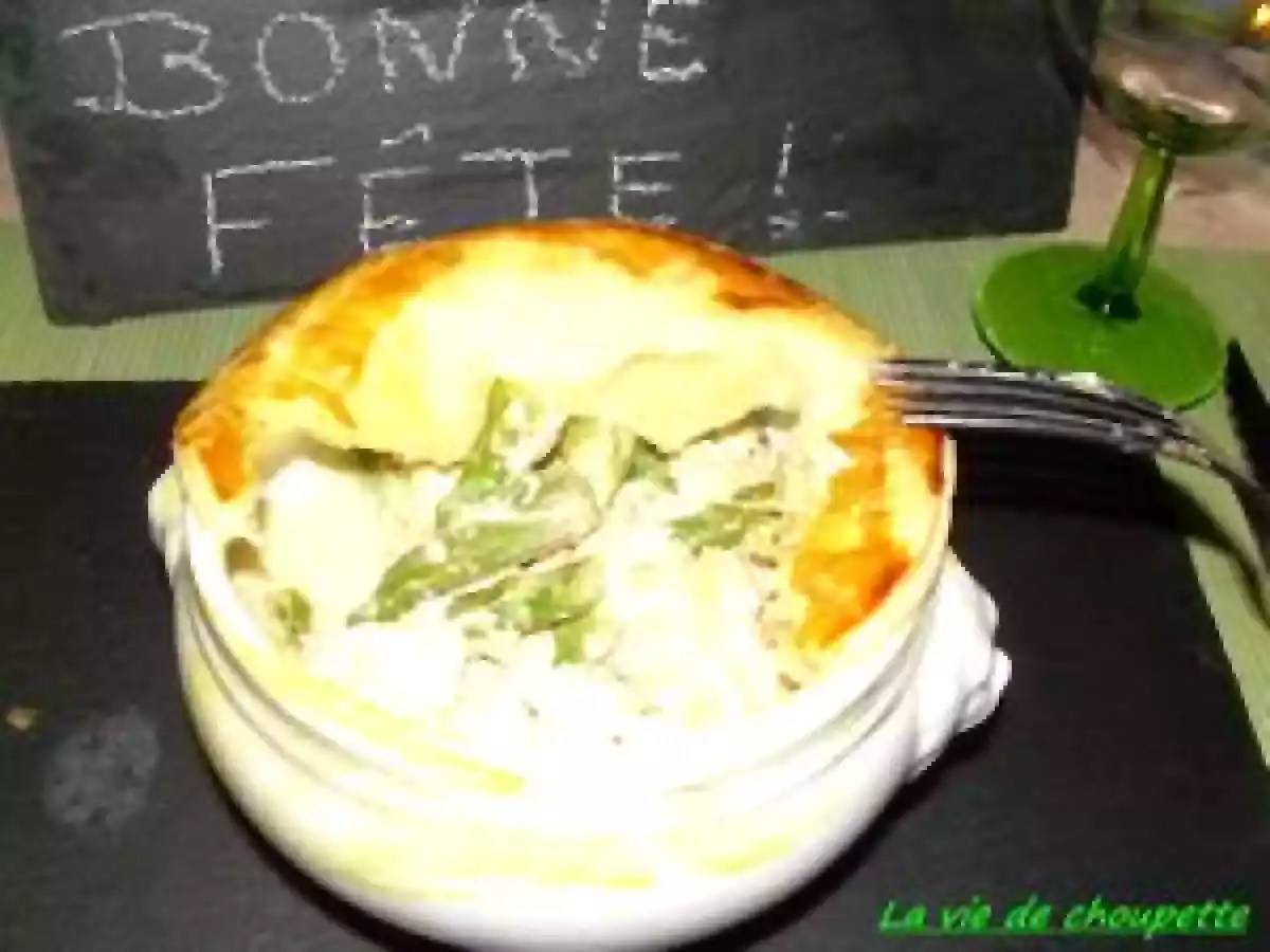 MARMITES DE SAUMON ET ASPERGES EN CROÛTE FEUILLETEE - photo 2