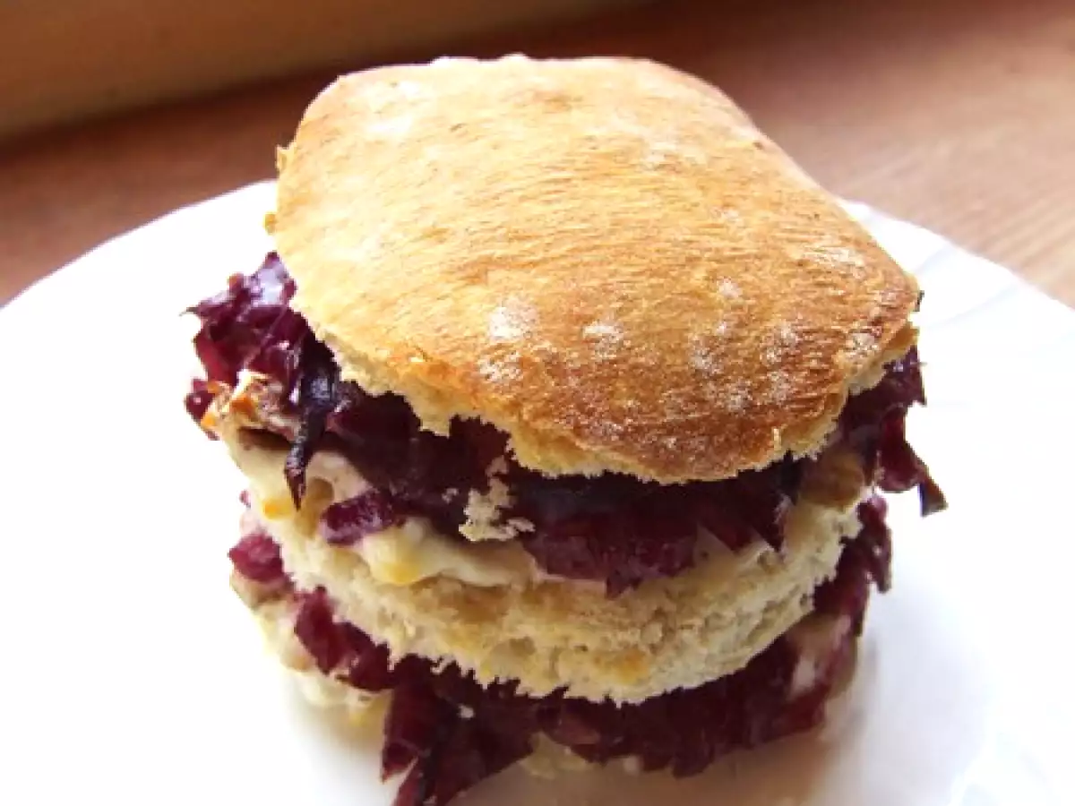 Maxi burger végétarien chou rouge, chèvre & noix - photo 2