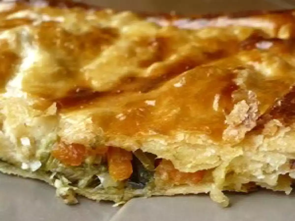 Maxi-feuilleté au poisson et légumes frais