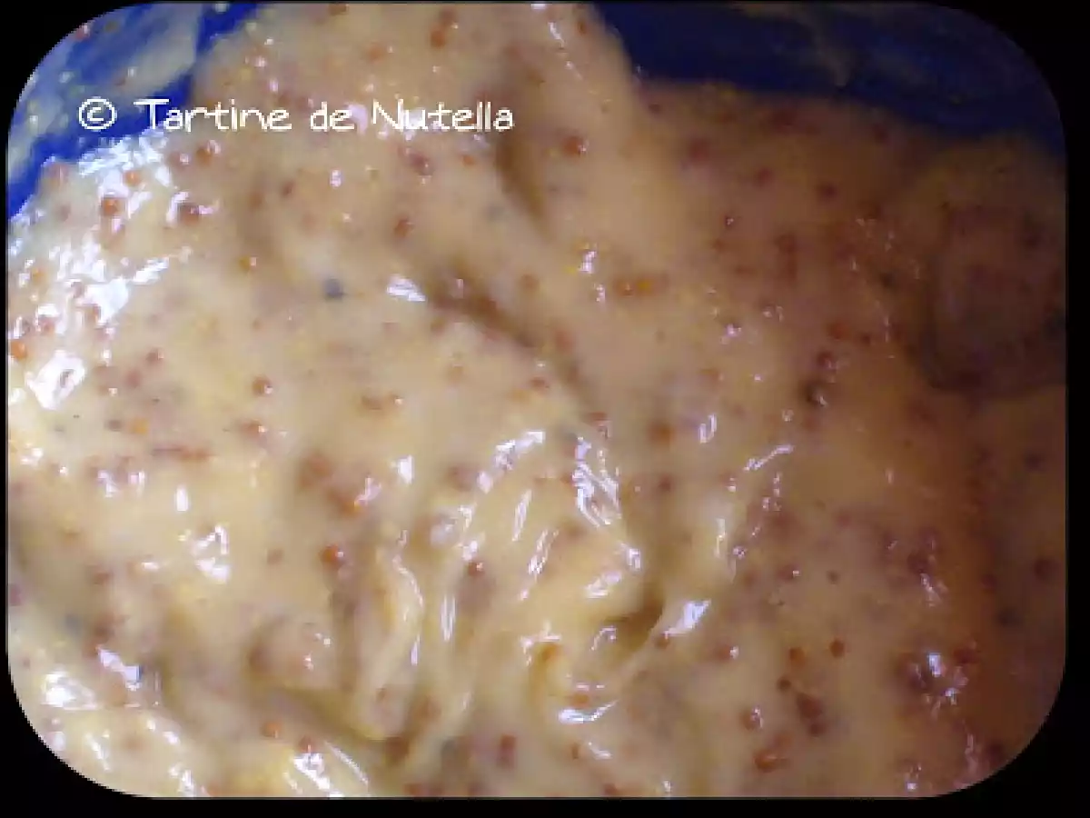 Mayonnaise à l'huile d'olive et graines de moutarde