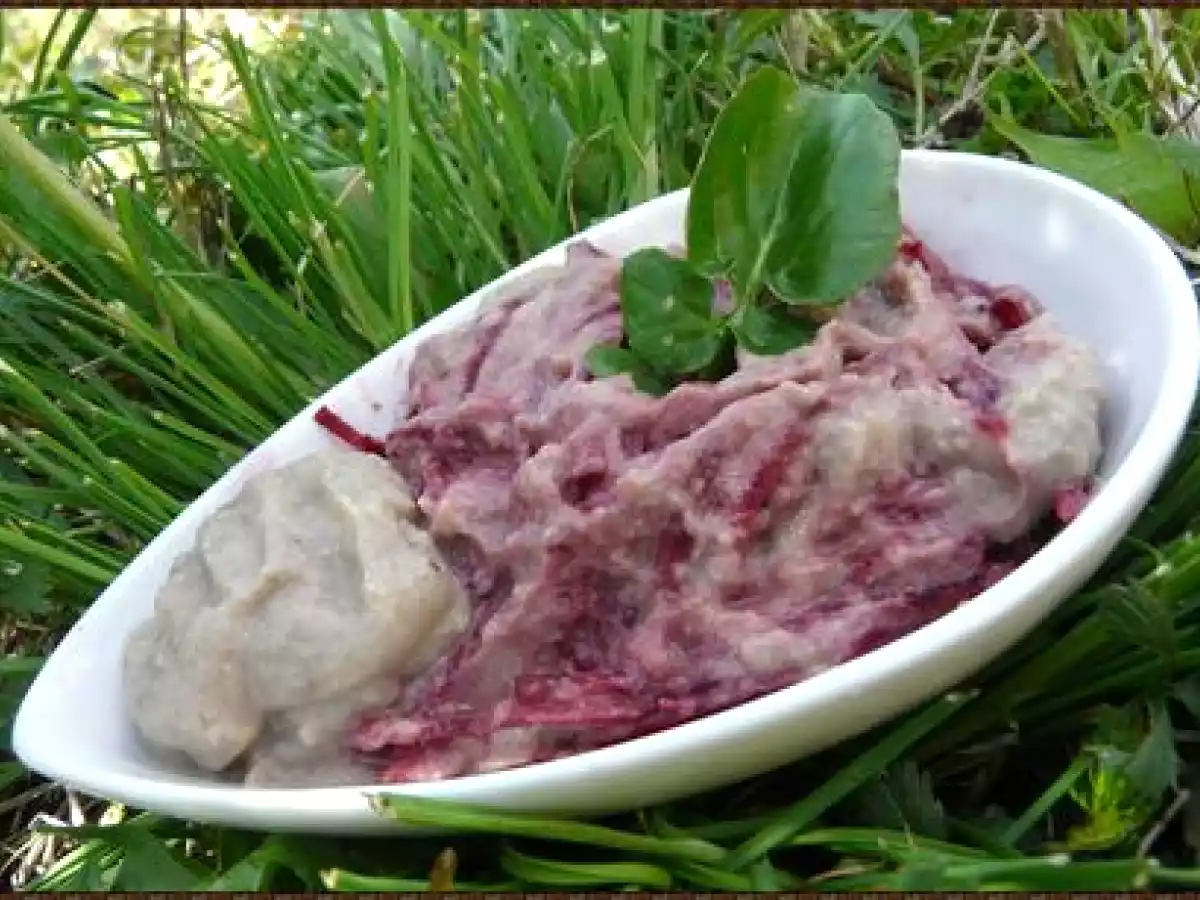 Mayonnaise de champignons prise en agar-agar