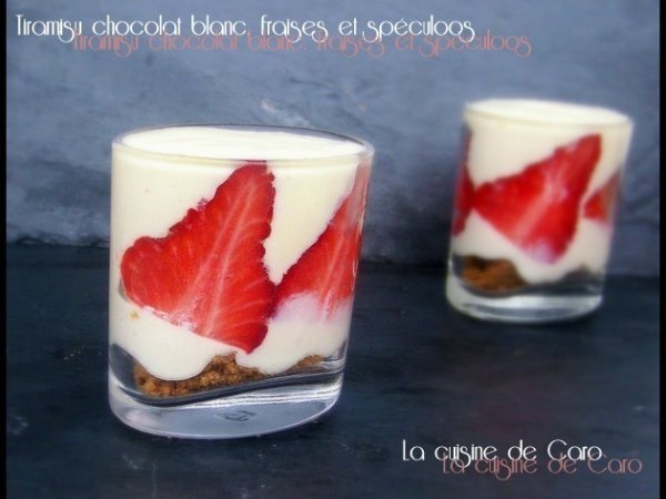 recette tiramisu fraise chocolat blanc speculoos