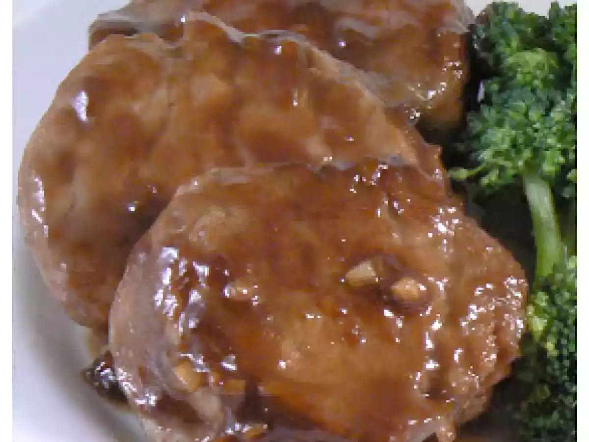 Médaillons de porc au miel et au vinaigre balsamique