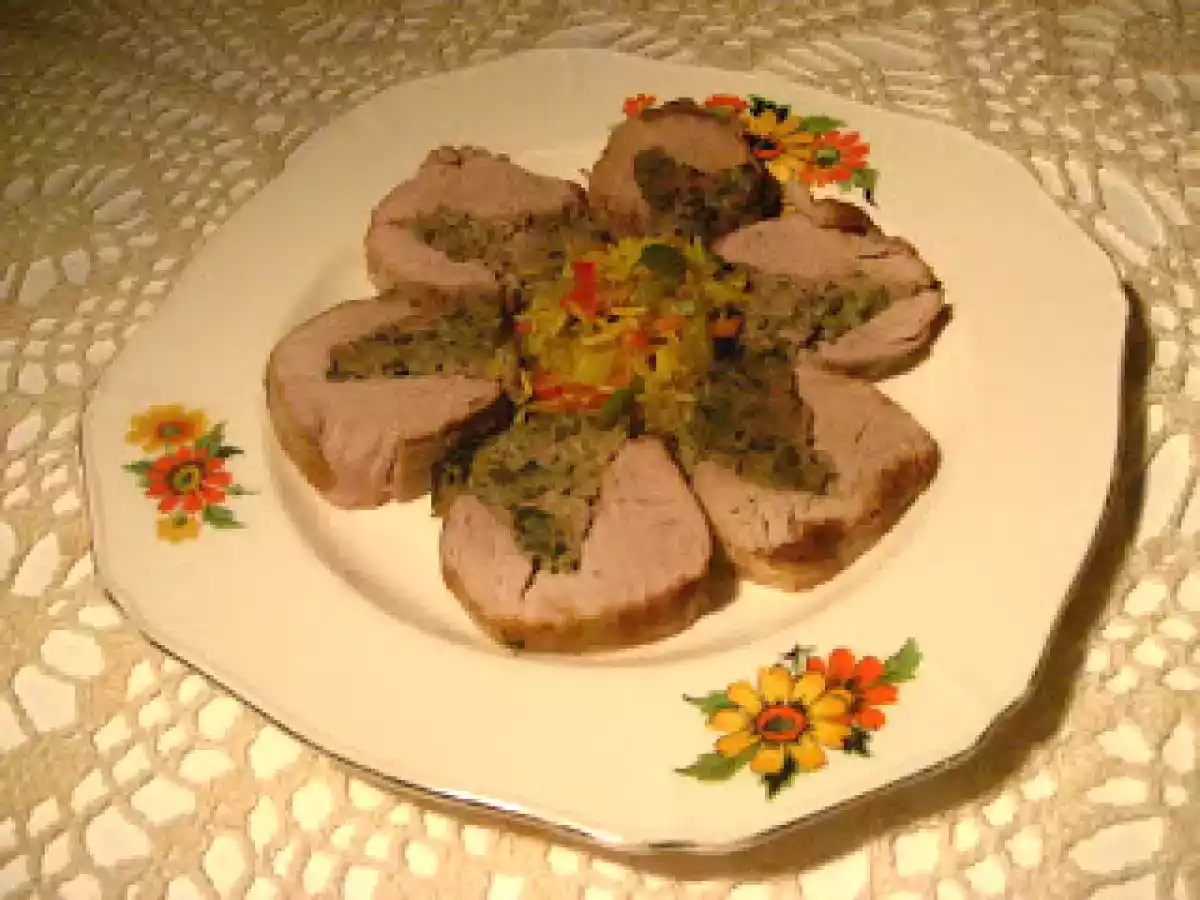 Médaillons de porc farcis aux épinards