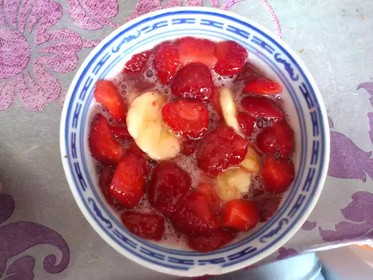 Méli-mélo fraise banane orange