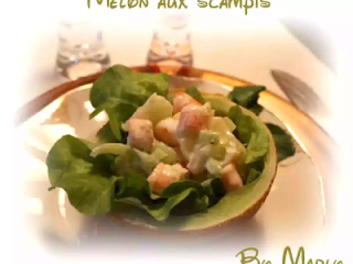 Melon aux scampis