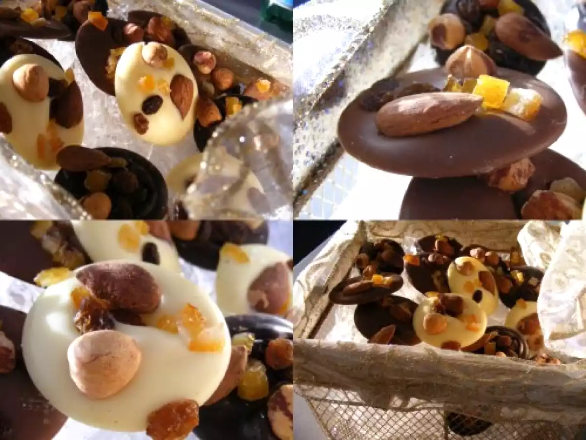 Mendiants aux trois chocolats ( à faire faire aux enfants) - photo 2