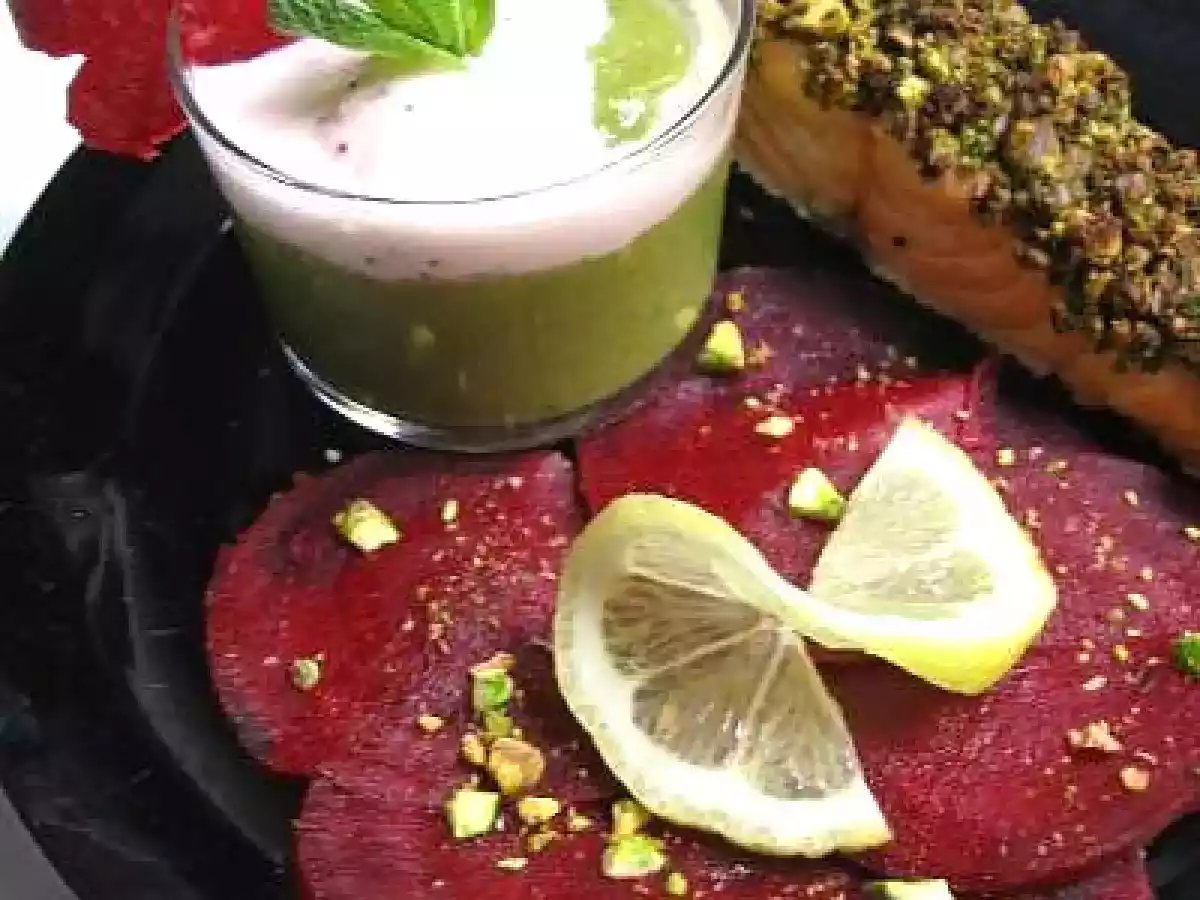 Menu ROSE et VERT : le plat principal