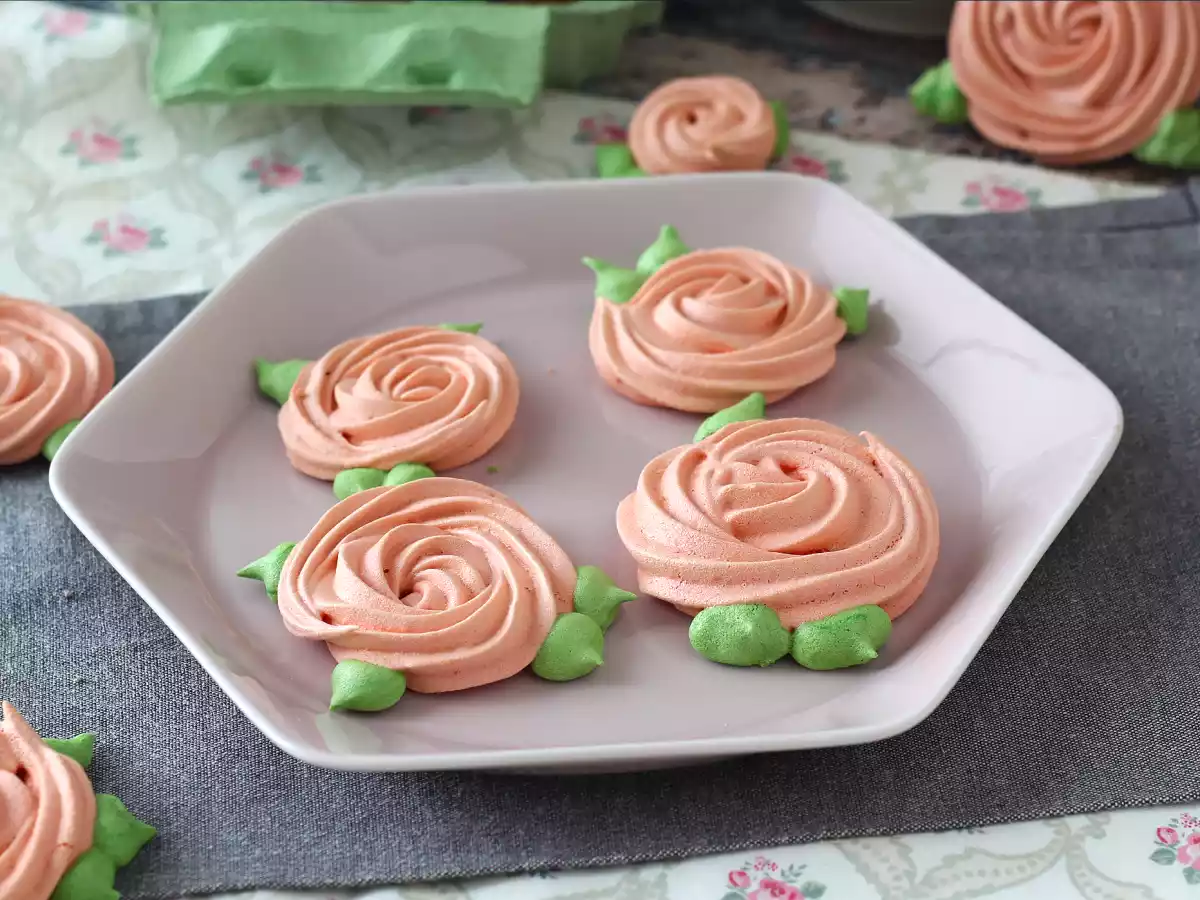 Meringues en forme de roses trop mignonnes! - photo 3