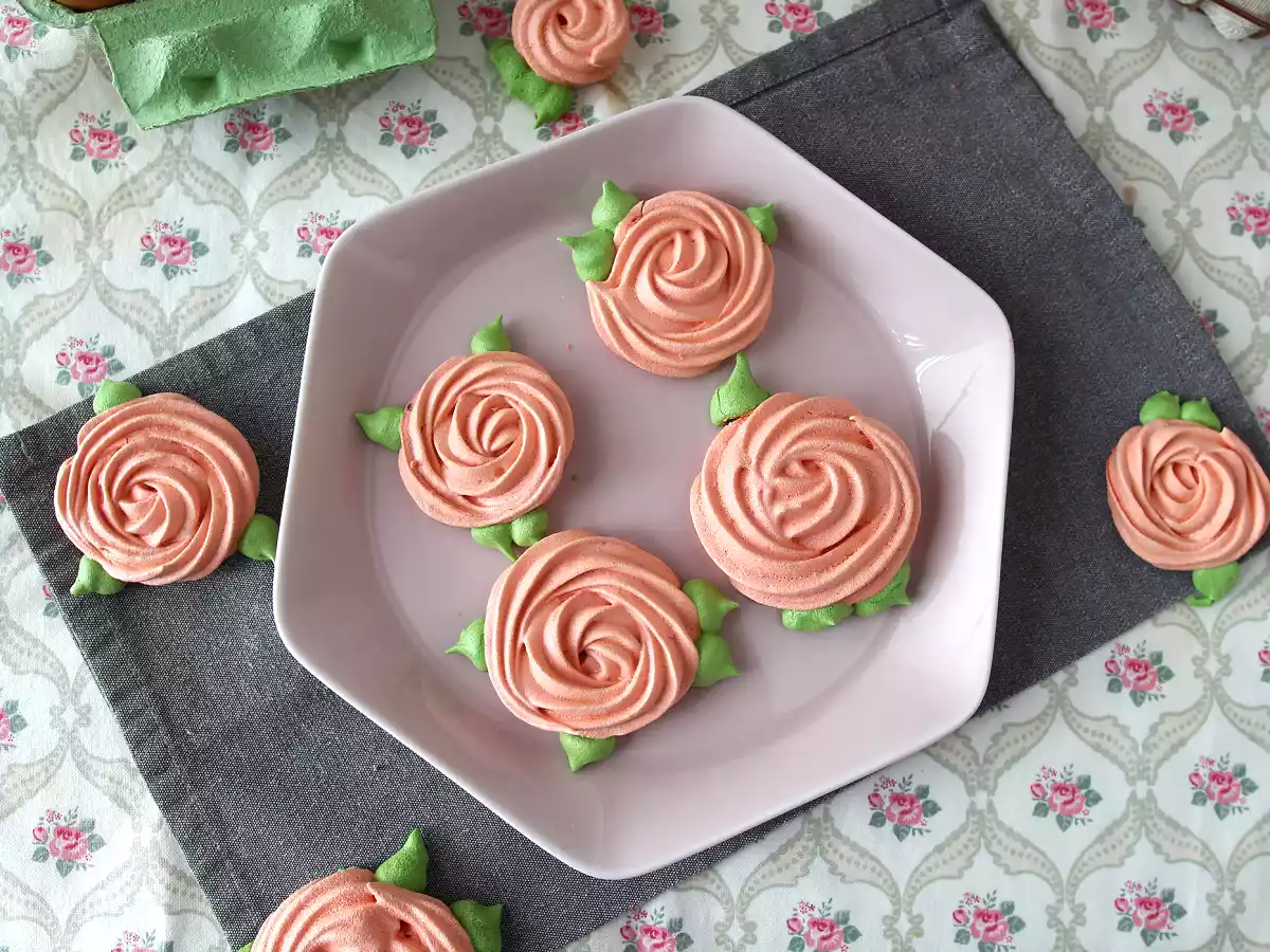 Meringues en forme de roses trop mignonnes! - photo 5