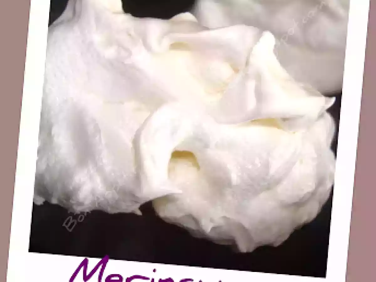 Meringues ou comment utiliser des blancs d'oeufs.