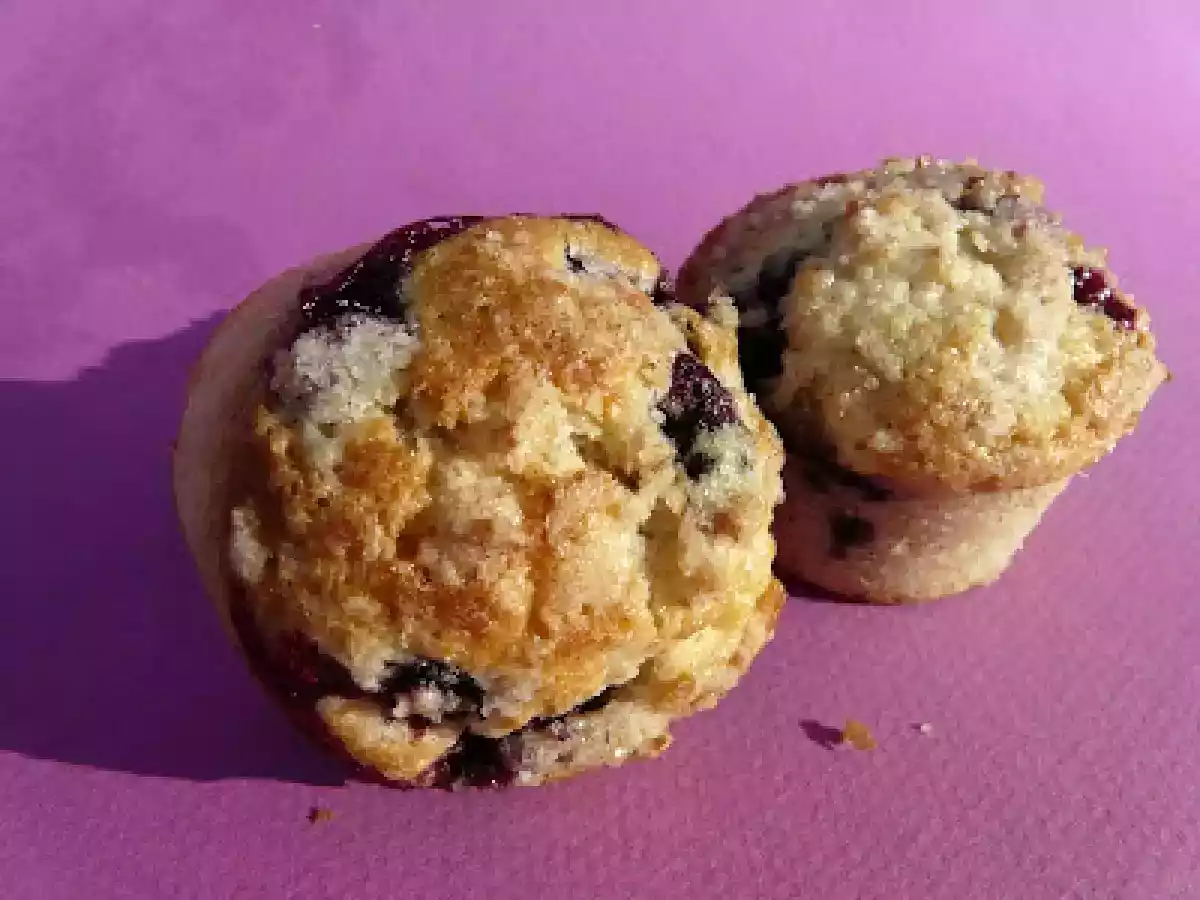 Mes meilleurs muffins aux myrtilles ou fraises/ rhubarbe