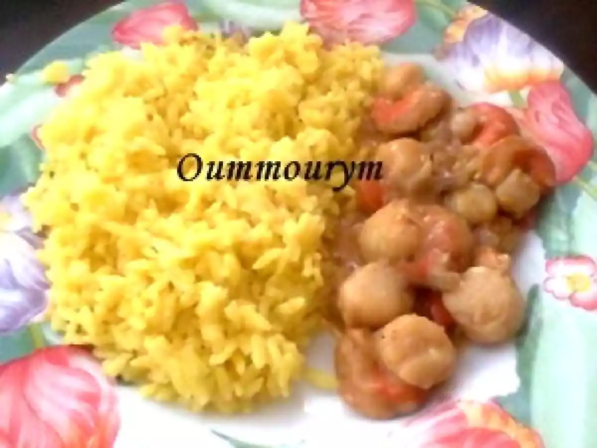 Mes noix de Saint Jacques au riz safrané - photo 2