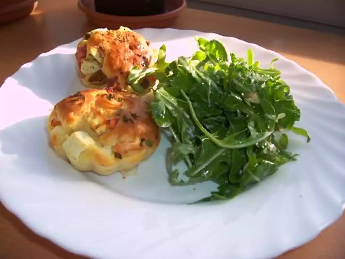 Mes premiers muffins salés: crevettes-feta et jambon-olives - photo 2