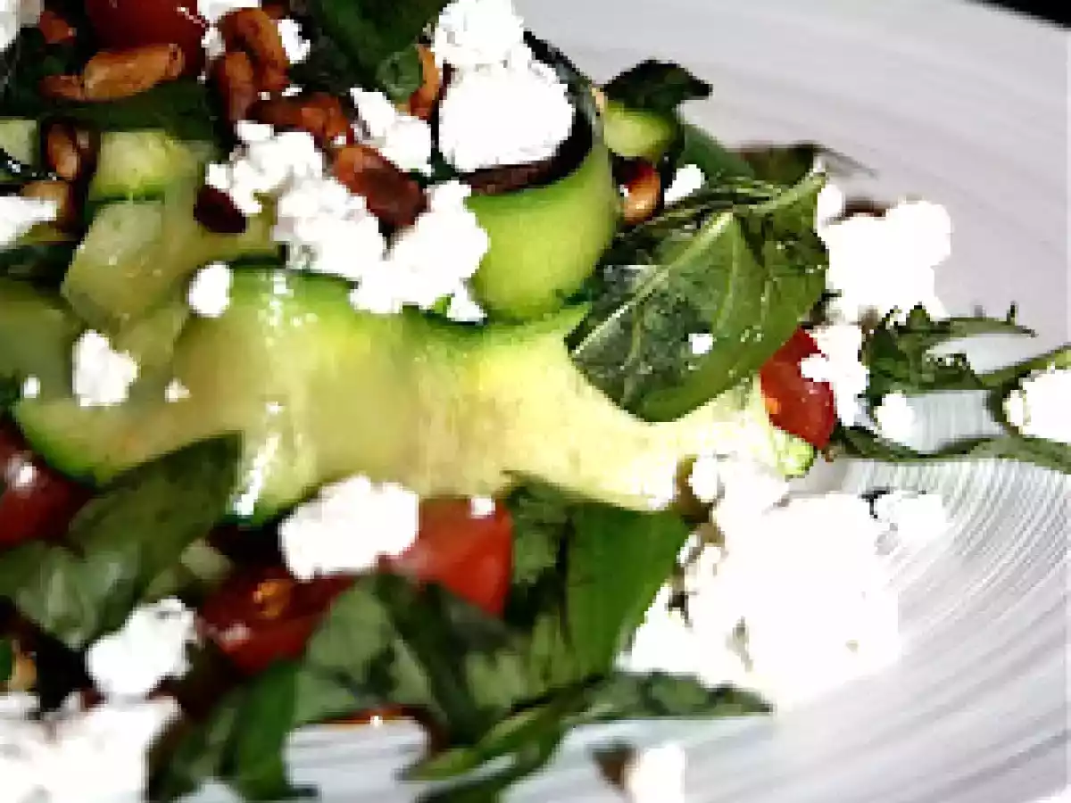 MES TAGLIATELLES DE COURGETTES A LA FETA ET AU CITRON ......