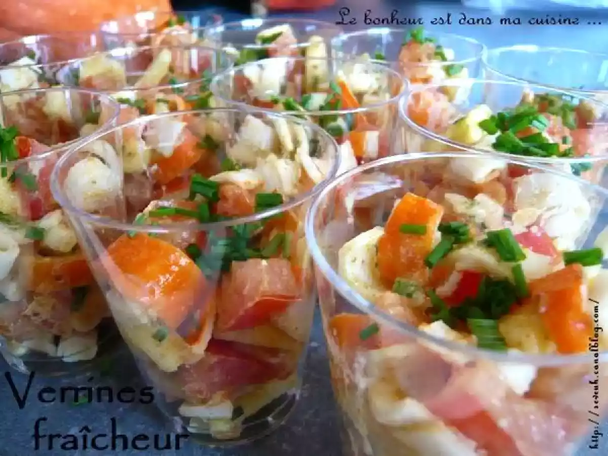 Mes verrines du réveillon dites verrines fraîcheur