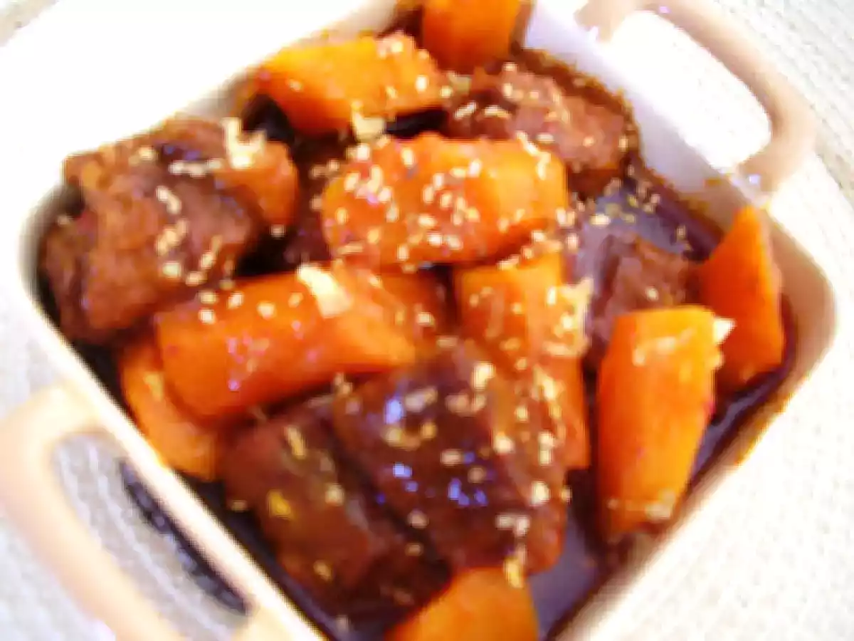 Methawma, ou ragout de veau aux carottes et au sésame